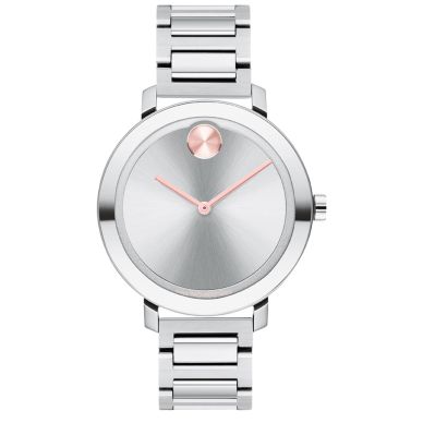 Men's movado BOLD silver tone watch