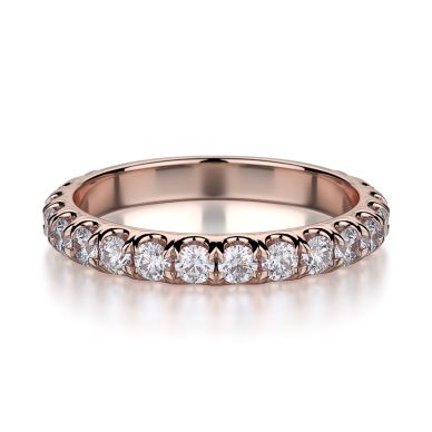 Michael M R320LB Rose Gold Wedding Ring for Women