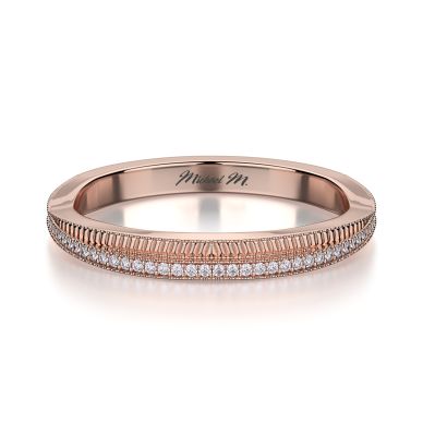 Michael M R575B Rose Gold Wedding Ring for Women