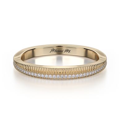 Michael M R575B Yellow Gold Wedding Ring for Women