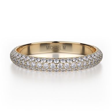 Michael M R699B Yellow Gold Wedding Ring for Women