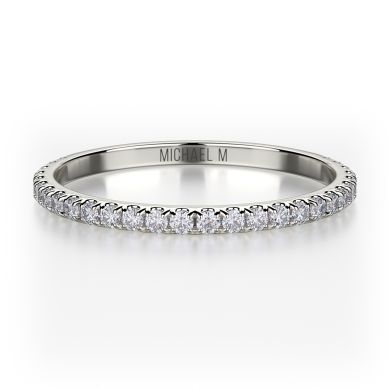 Michael M R706B Platinum Wedding Ring for Women
