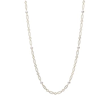 Mikimoto Yellow Gold Pearl Necklace