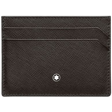 Montblanc Sartoria Black Leather 5 Card Holder Wallet 114604