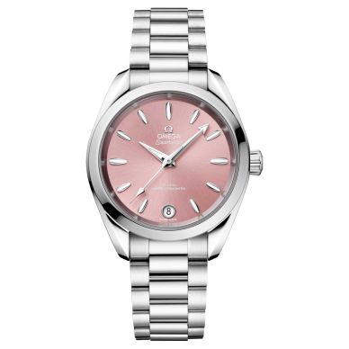 pink dial omega watch 