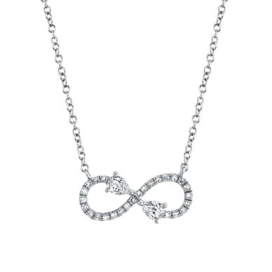 infinity diamond necklace