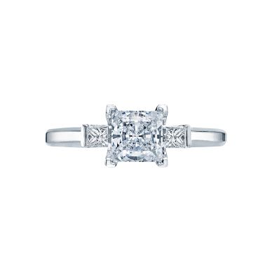 Tacori 2605PR55 Simply Tacori Platinum Princess Cut Engagement Ring 