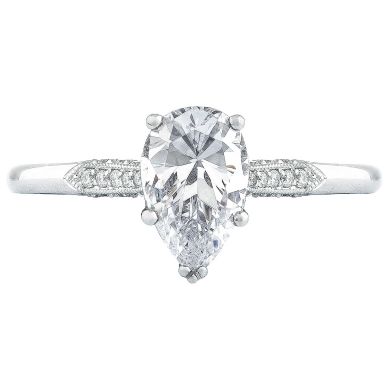 2651PS85X55-W Simply Tacori White Gold Pear Shaped Engagement Ring 