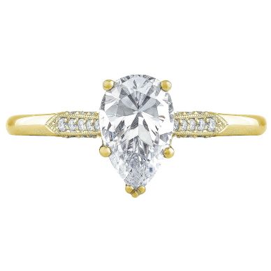 2651PS85X55-Y Simply Tacori Yellow Gold Pear Shaped Engagement Ring 