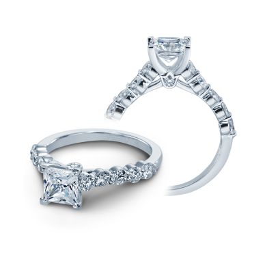 Verragio Couture 0410MP White Gold Princess Engagement Ring