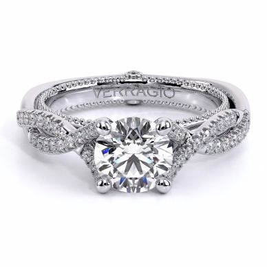Verragio Couture 0421R-P Platinum Round Engagement Ring