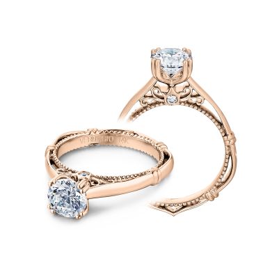 Verragio Parisian 120-R Rose Gold Round Engagement Ring