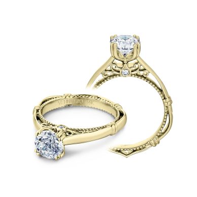 Verragio Parisian 120-Y Yellow Gold Round Engagement Ring