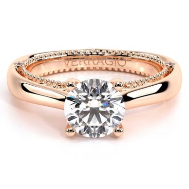 Verragio Venetian 5047R Rose Gold Round Engagement Ring 
