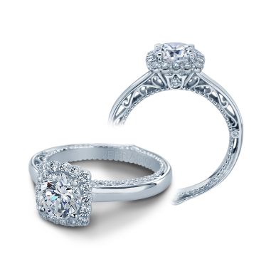 Verragio Venetian 5019CU-P Platinum Round Engagement Ring