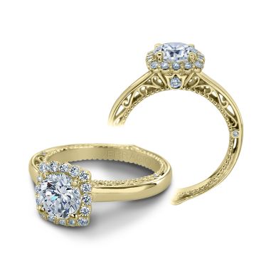 Verragio Venetian 5019CU-Y Yellow Gold Round Engagement Ring