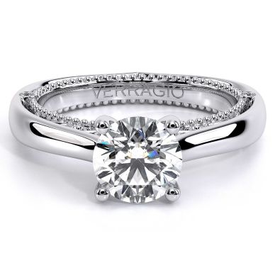 Venetian 5047R Platinum Round Engagement Ring 