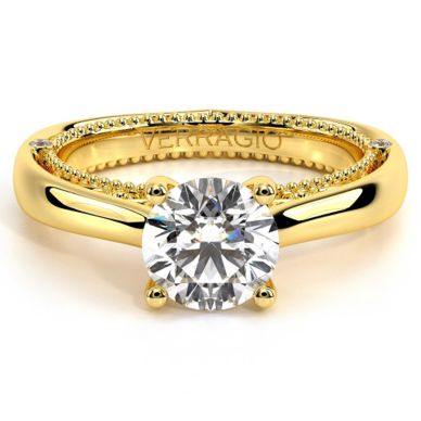 Verragio Venetian 5047R Yellow Gold Round Engagement Ring 