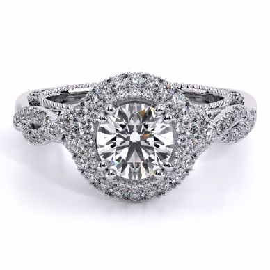 Verragio Venetian 5048R-P Platinum Round Engagement Ring