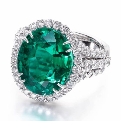 Christopher Designs Emerald Ring