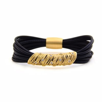 Henderson Collection LBB291-14 Luca Leather Bracelet