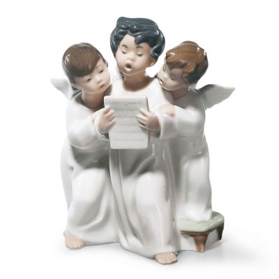 Lladro 01004542 Group Of Angels Figurine