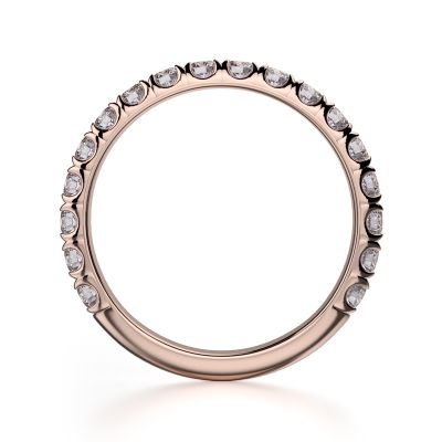 Michael M R320LB Rose Gold Wedding Ring for Women Side