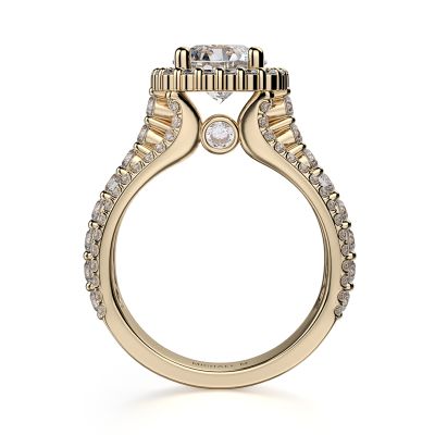 Michael M R681-1.5 Stella Yellow Gold  Engagement Ring
