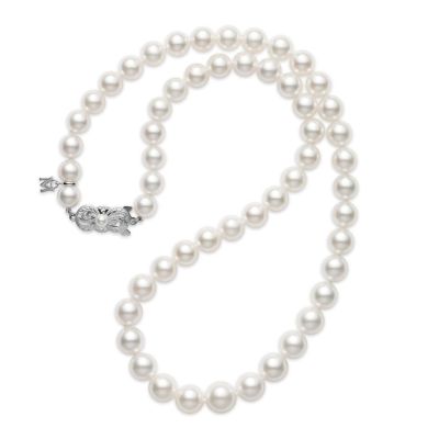 7mm-9mm Akoya Cultured Pearl Strand Necklace G90122V1W