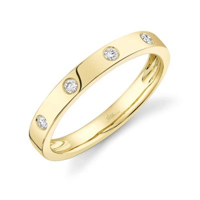 Shy Creation Diamond and Yellow Gold Ring