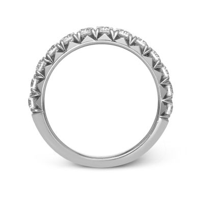 Simon G. LP2350 Platinum Unique Pave Wedding Ring for Women Side