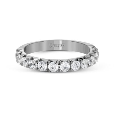 Simon G. LP2350 Platinum Unique Pave Wedding Ring for Women