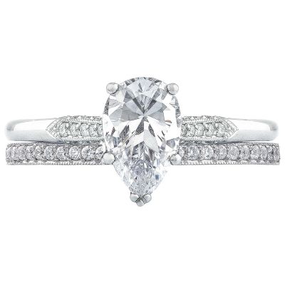 2651PS85X55 Simply Tacori Platinum Pear Shaped Engagement Ring 