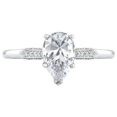 2651PS85X55 Simply Tacori Platinum Pear Shaped Engagement Ring 