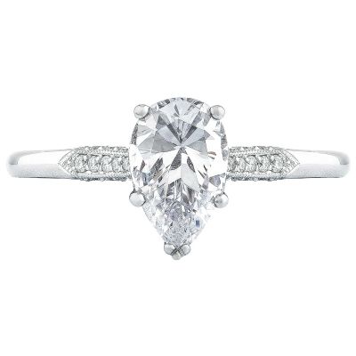 2651PS85X55-W Simply Tacori White Gold Pear Shaped Engagement Ring 