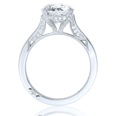 HT2625RD10 RoyalT Platinum Round Engagement Ring 
