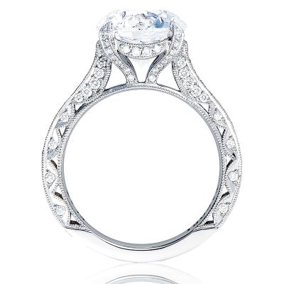 HT2626RD10 RoyalT Platinum Round Engagement Ring 