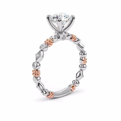 Verragio Renaissance Collection Rose and White Gold Engagement Ring 973-R