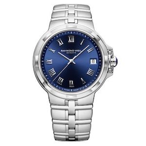Raymond Weil blue dial watch at Sheiban Jewelers