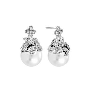 Belle etoile shell pearl earrings