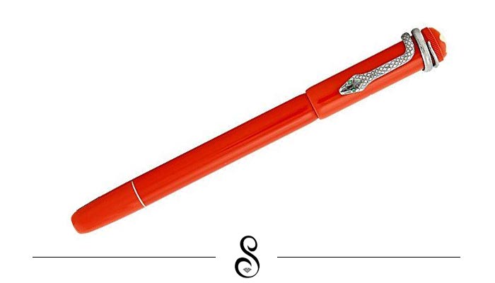 montblanc red pen